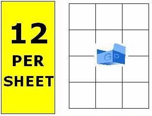 12 Per Sheet (99x42mm)
